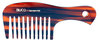 Handle-comb wide teeth hand-sawn - 17 cm