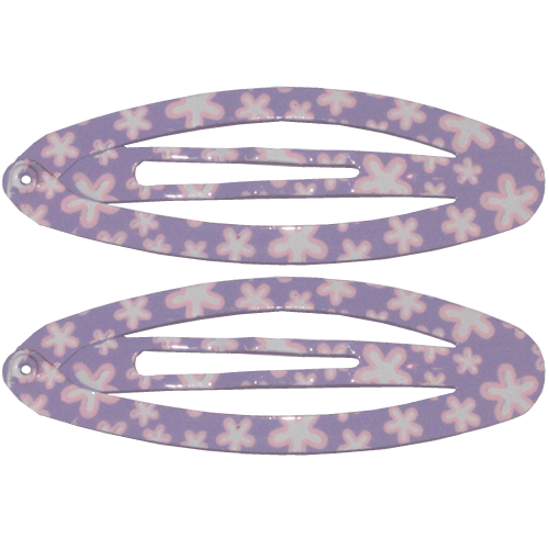 Clic-clac violet, 2 pieces - 5 cm