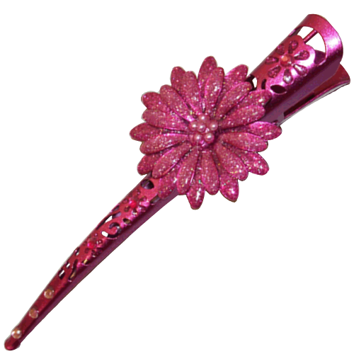 Concorde-clip with flower - 13 cm