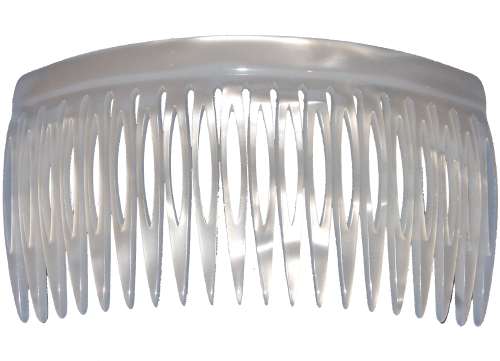 Einsteckkamm perlmutt-weiß - 10 cm