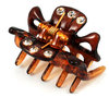 Small hair-clip with strass - 2 cm
