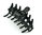 Hair-clip black mat - 9 cm