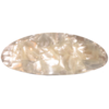 Haarspange oval perlweiß 10 cm