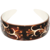 Head-band with flower print 4 cm