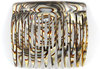 Side-comb onyx - 6 cm