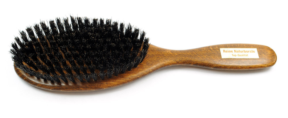 Haarbürste Buchenholz nussbraun 23,0 x 6,3 cm
