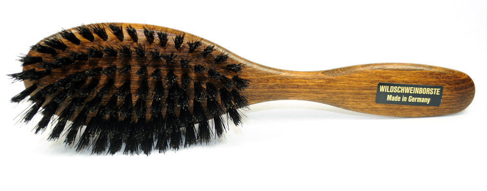 Haarbürste Buchenholz nussbraun 20,0 x 4,7 cm