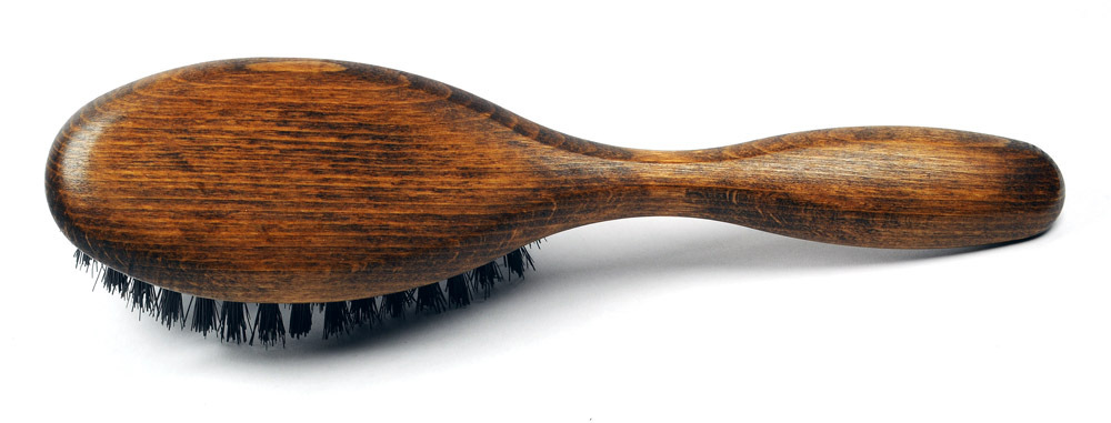 Haarbürste Buchenholz nussbraun 20,0 x 4,7 cm
