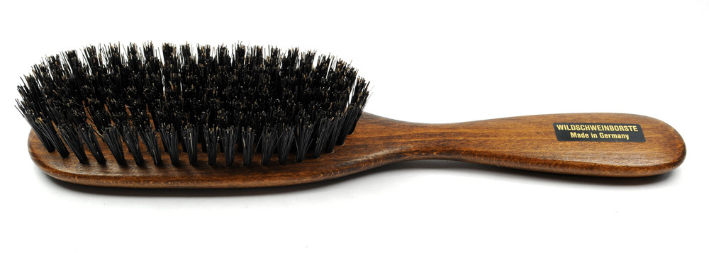 Haarbürste Buchenholz nussbraun 22,0 x 4,5 cm