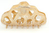 Hair-clip ivory-beige - 8,5 cm