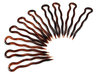 Hair-pin brown 9 cm - 10 pieces