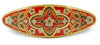 Hair-clip in red-gold combination