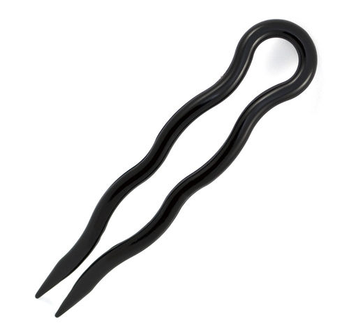 Hair-pin black 8 cm - 10 pieces